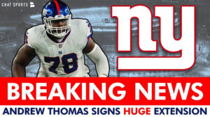 NFL Andrew Thomas Contract Signs Five-Year Extension